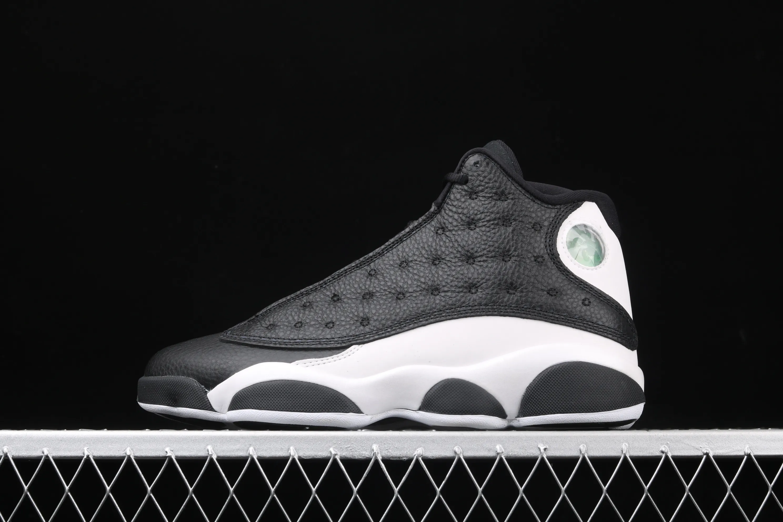 All Categories Air Jordan Jordan Series Basketball Shoes Air Jordan 13 Air Jordan 13 "Reverse He Got Game" AJ13 Joe 13 Reverse Panda Love and Respect First Layer Real Carbon Real Cat Eyes 414571-061